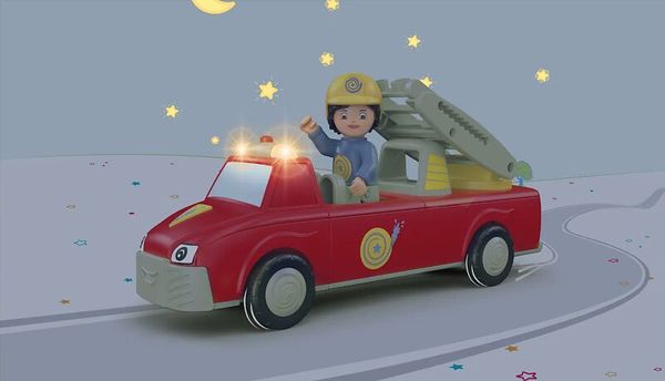 Spielzeugauto, Feuerwehrwagen, Reduziert, Figurenspiel, LKW