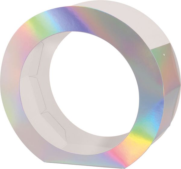 FOLIA Laternen-Rohlinge aus Metallic-Karton, 5 Stück, Farbe wählbar