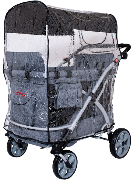 Kinderwagen, Klapprad, Sitzgruppe, Wetterhaube, Transparente Abdeckung