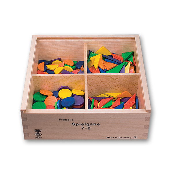 holzbox, formteile, bunte token, dreiecke kreise, pädagogisches spielzeug