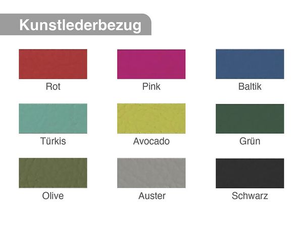 ErzieherInnenstuhl Ergospin, Kunstleder, verschiedene Höhen und Farben