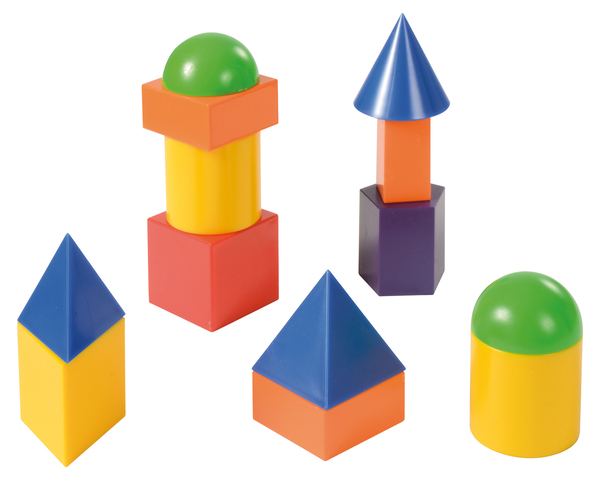 Geoformen, 36-tlg. "Vollton" in Box Geoformen, 36-tlg. "Vollton" in Box