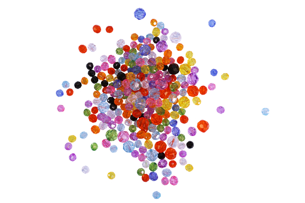 Facettenperlen Acryl, 750 gr. Facettenperlen Acryl, 750 gr.