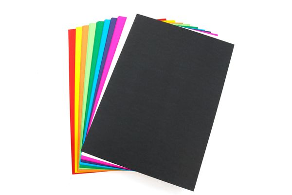 FOLIA Tonpapier, 130 g/m², 50x70 cm, 100 Bogen, 10-farbig sortiert
