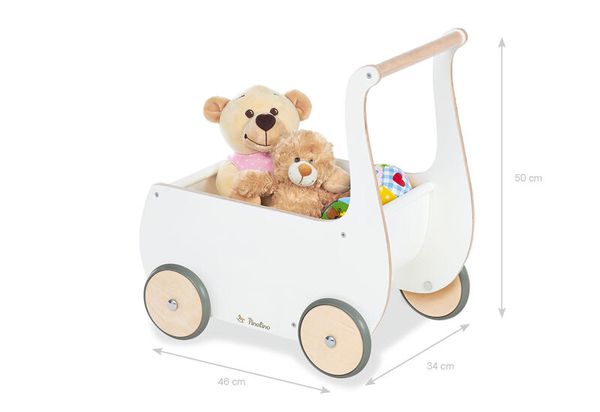 Kinderwagen, Wagen, Holz, Holzrad, Spielzeugkutsche