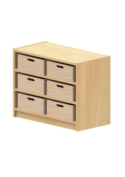 Materialschrank mit großen Kästen ohne Sichtfenster, Varianten wählbar