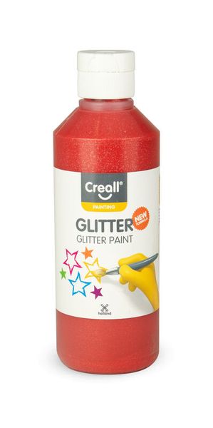 Glitter, Glitterpinsel, Farbflasche, Rot, Kunstzubehör