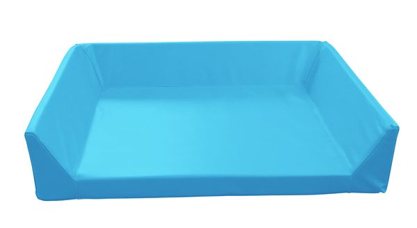 Wickelauflage mit 3-seitiger Aufkantung, Kunstleder, 6 cm hoch, verschiedene Farben/Maße