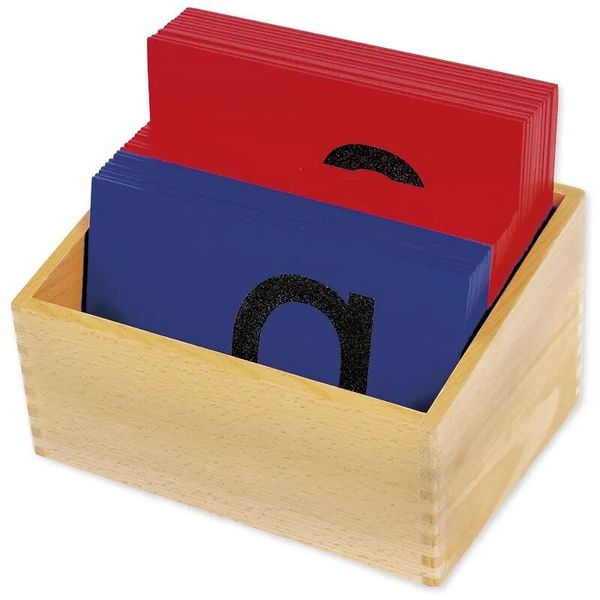 Sandpapier Kleinbuchstaben, Montessori Premium