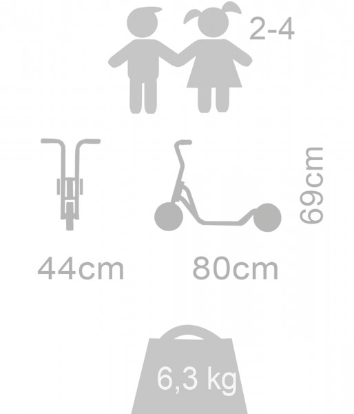 WINTHER MINI VIKING Roller mit 2 Hinterrädern WINTHER MINI VIKING Roller mit 2 Hinterrädern