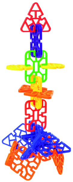 Konstruktionsbausteine, Bausteine, Kunststoffteile, Spielzeug, Turm