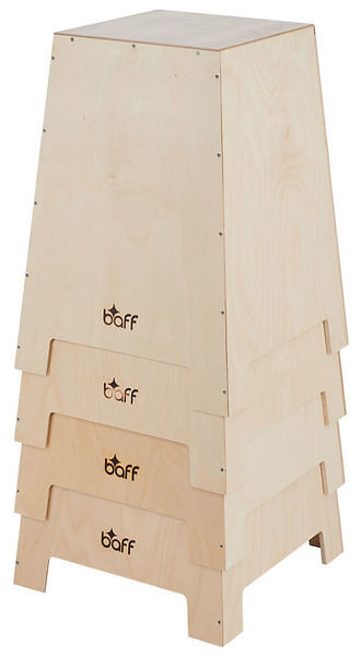 Hocker, Holz, Mehrfachstufig, Naturholz, Großer Tisch-Turm
