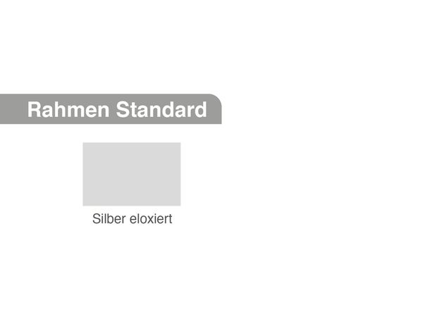 rahmen, standard, silber, eloxiert, quadratisch
