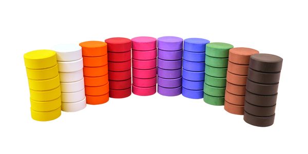 Temperablöcke, 55 mm, 6 Stück, Farbe wählbar