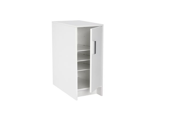 Küchenschrank, Unterbau-Schränkchen, weiß, Schranktür, Regalboden