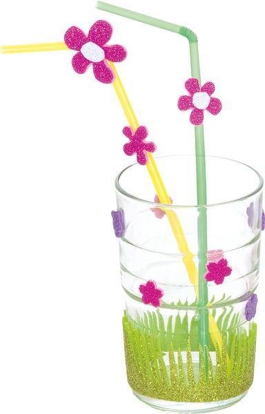 FOLIA Glitter-Moosgummi ICE, 20x29 cm, selbstklebend, 5 Blatt