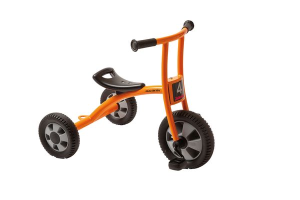 Puppenfahrzeug, Dreirad, Laufrad, Kinderfahrrad, Orange