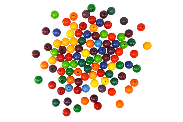BAUSPIEL Holzperlen in 12 Farben, 240 Stk. BAUSPIEL Holzperlen in 12 Farben, 240 Stk.