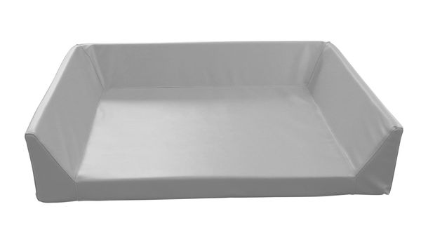 Wickelauflage mit 3-seitiger Aufkantung, Kunstleder, 6 cm hoch, verschiedene Farben/Maße