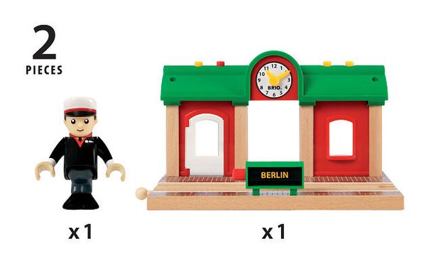 BRIO Sprechender Bahnhof, 3 Teile, ab 3 Jahre