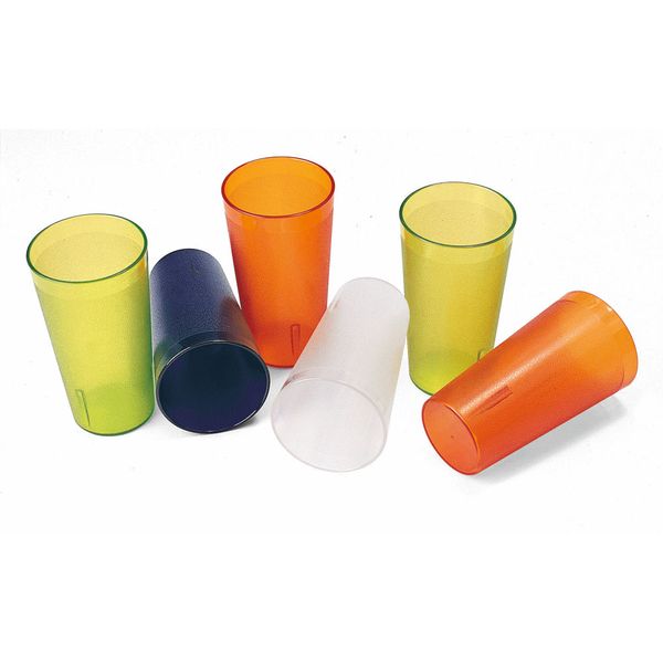 plastiche Becher, Trinkbecher, bunte Becher, durchsichtiger Becher, Becher-Set