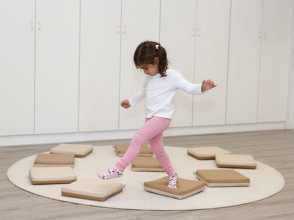 KITAEINKAUF Sitzkissen-Set, Kunstleder, 2-farbig, 10 Stück, Farbe wählbar