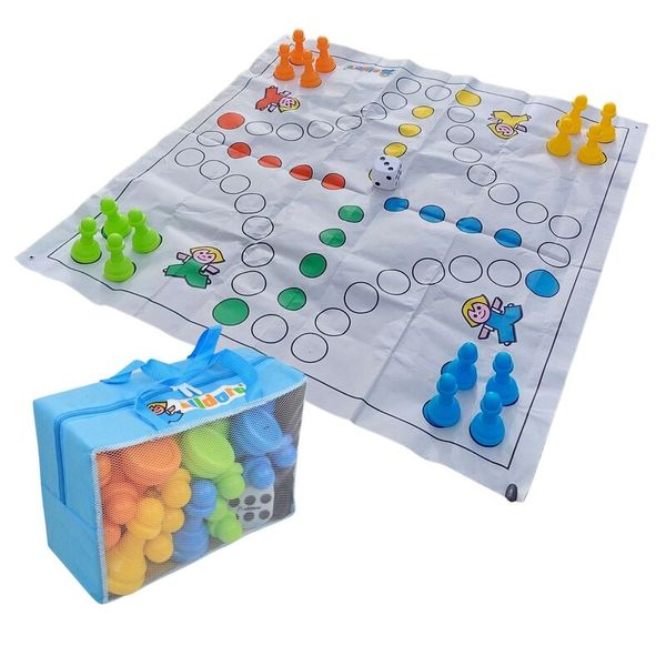 Ludo, Spielbrett, Holzfiguren, Spielewürfel, Kugeln