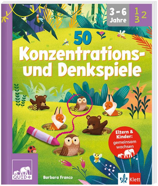 QUID+ 50 Konzentrations- und Denkspiele