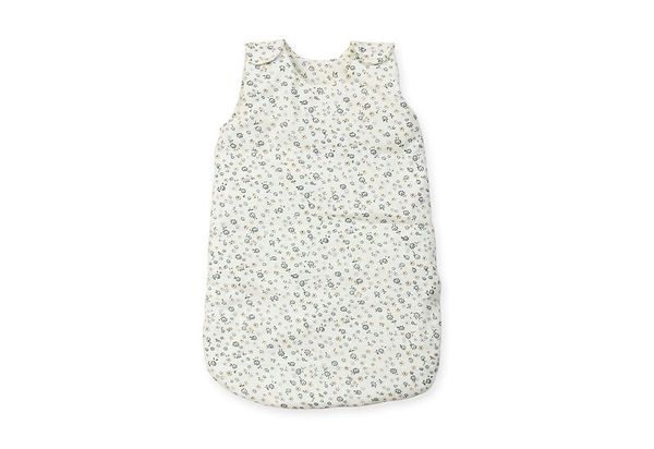 baby sleep sack, baby bunting, sleeping bag, floral pattern, cream color
