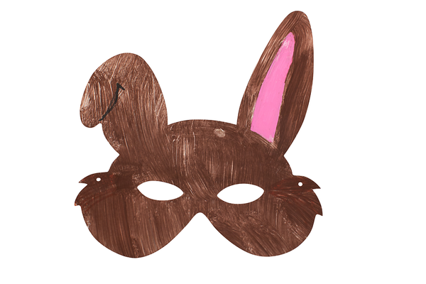 Pappmasken mit Tiermotiv, 96 Stück