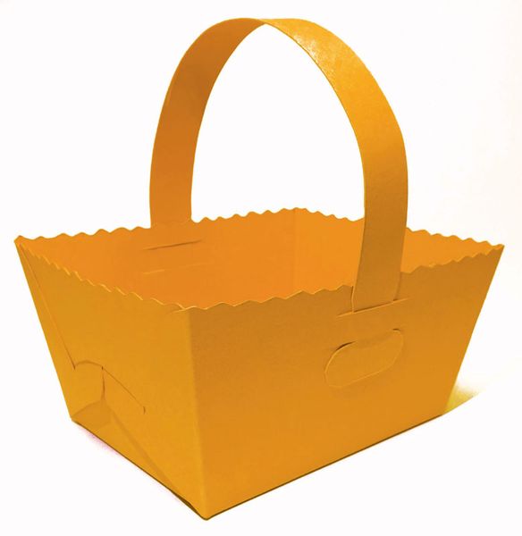 Geschenkkörbchen aus Fotokarton, 10 Stück, farbig sortiert Geschenkkörbchen aus Fotokarton, 10 Stück, farbig sortiert