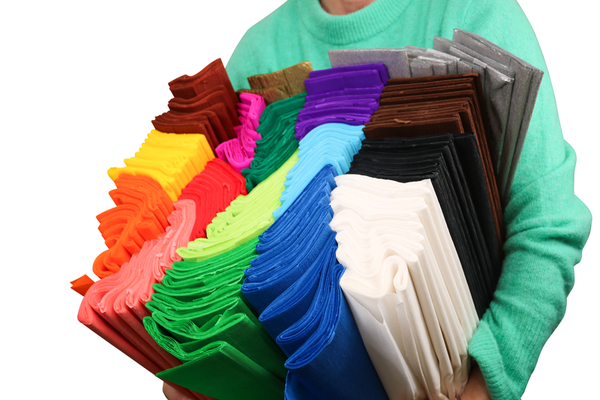 ELVIRAS Krepppapier Komplett-Set, 158 Rollen, verschiedene Farben