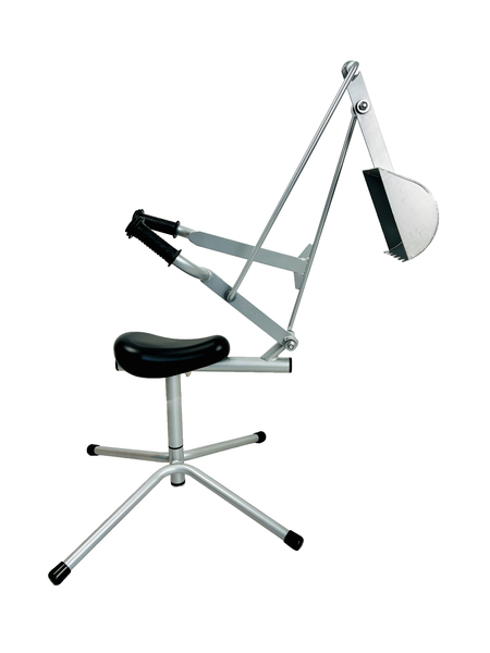 arbeitsstuhl, verstellbar, Schirmklemme, Metall, Stuhl