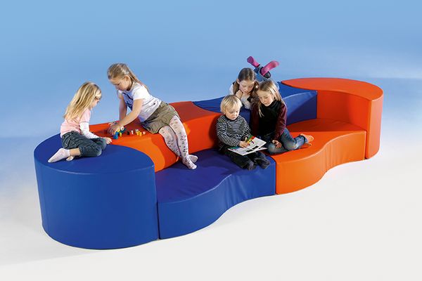 Sitzgruppe, Schaumstoff, Modulsofa, Kindermöbel, Bunt
