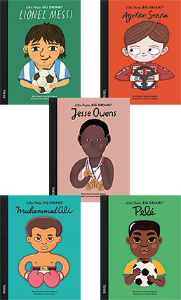 kindergarten book, soccer ball, portrait child, colorful cover, illustration