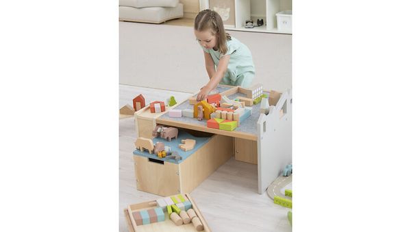 Betzold Bodenspieltisch mit Sitzbänken