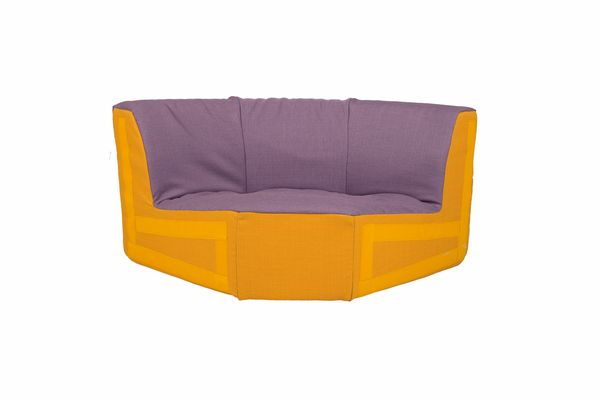 Kita-Eckcouch MINI, 3-teilig, Sitzhöhe 27 cm, Anordnung & Farbe wählbar