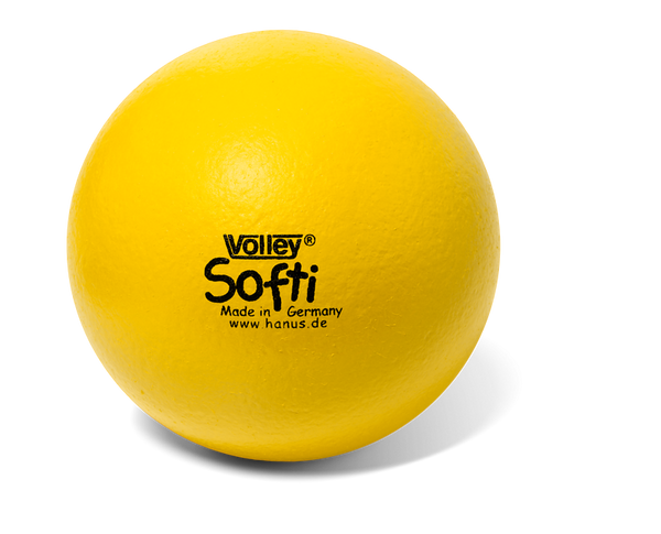 gelber ball, Tischtennisball, Softi, Polymerball, Marke nicht sichtbar