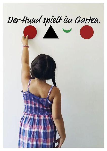 Wortarten-Symbole Set, magnetisch, Montessori Premium, 60-teiliges Set