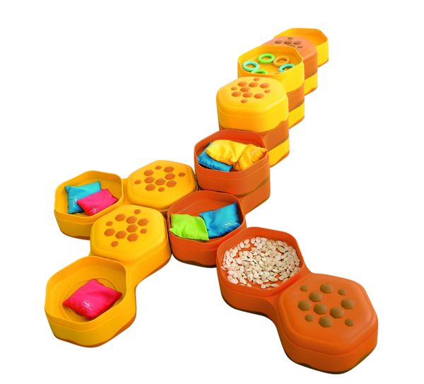 Kinder-Spielzeug, Stoffwürfel, Aufbewahrung, Käseförmige Bausteine, Sortiersteine