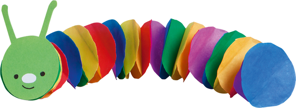 FOLIA Wabenpapier Regenbogenfarben, 34,5 x 49,5 cm, 5 Bogen