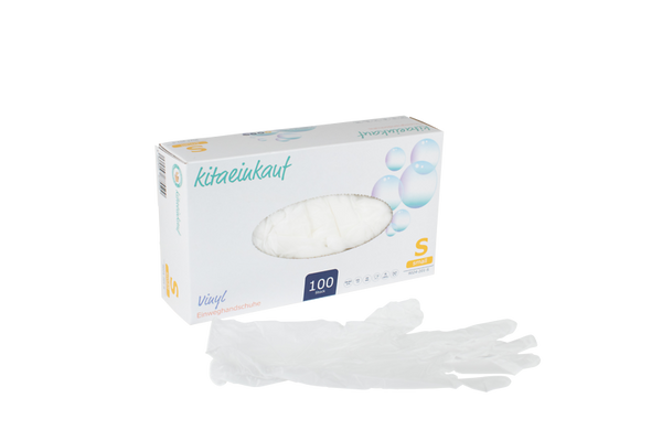 Handschuhe Vinyl, puderfrei, Gr. S, 100 Stk.