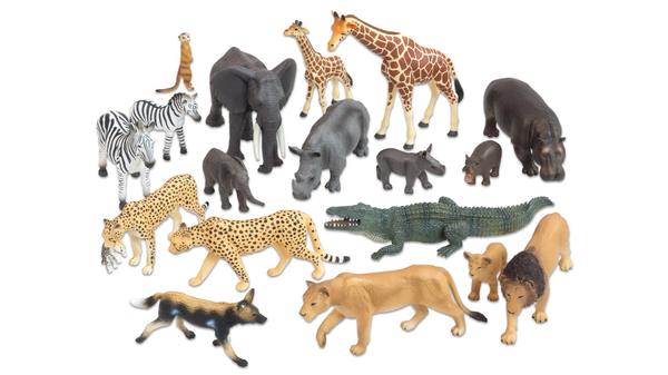 BETZOLD Afrikanische Tiere / Savanne, 18-teiliges Set
