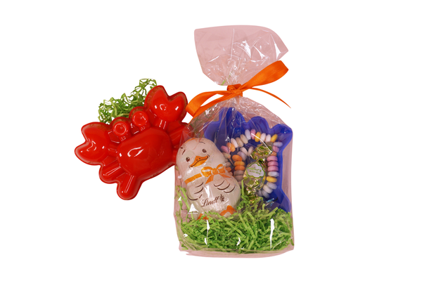 Osterkorb, Osterdeko, Ostergeschenk, Eierform, Süßigkeiten