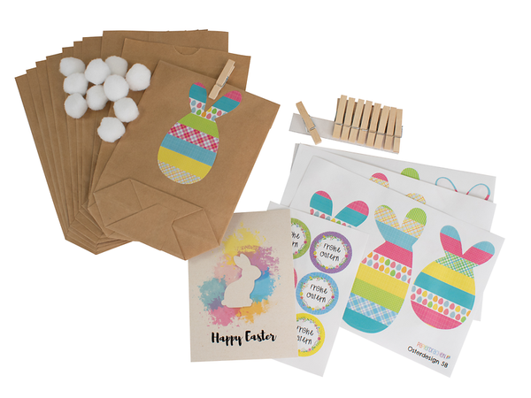 Osterhasentüten Washi Style, 12 Stück - Bastelset (SONDERANGEBOT) Osterhasentüten Washi Style, 12 Stück - Bastelset (SONDERANGEBOT)