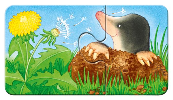 RAVENSBURGER my first Puzzle: Tiere im Garten, 9 Kinderpuzzles mit 2 Teilen, ab 2 Jahre