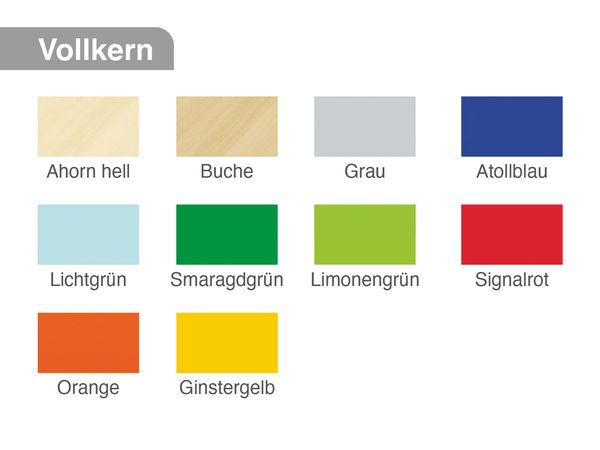 Spaceflex® 2.0 Klapptisch rund, Vollkern-Platte, 8 Sitze, Tischhöhe 74 cm, Sitzhöhe 46cm