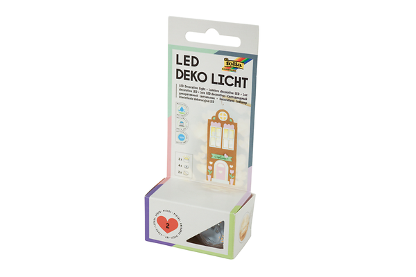 FOLIA LED-Deko-Licht inkl. Batterie, 2 Stück