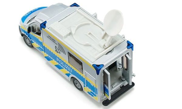 Spielzeug, Polizei, Van, Satellitenschüssel, Kastenwagen