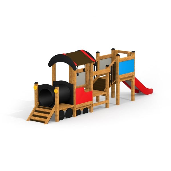 Spielgerät, Kletterturm, Spielplatz, Holzspielzeug, Rutsche